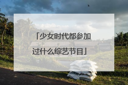 少女时代都参加过什么综艺节目