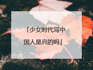 少女时代骂中国人是真的吗