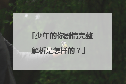 少年的你剧情完整解析是怎样的?