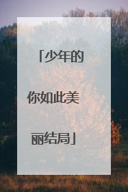 少年的你如此美丽结局