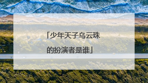 少年天子乌云珠的扮演者是谁