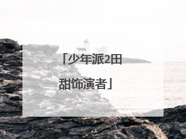 少年派2田甜饰演者