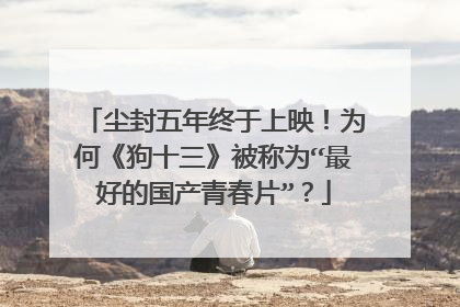 尘封五年终于上映！为何《狗十三》被称为“最好的国产青春片”？