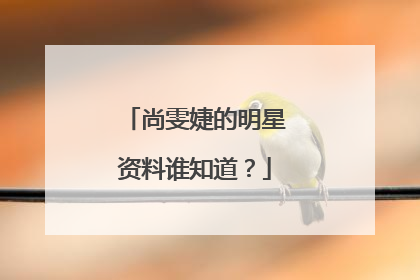 尚雯婕的明星资料谁知道?
