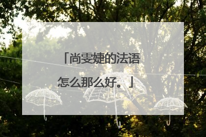 尚雯婕的法语怎么那么好。