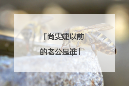 尚雯婕以前的老公是谁