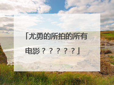 尤勇的所拍的所有电影?????