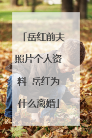 岳红前夫照片个人资料 岳红为什么离婚