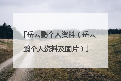 岳云鹏个人资料（岳云鹏个人资料及图片）