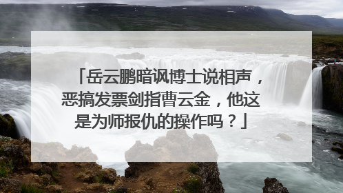岳云鹏暗讽博士说相声,恶搞发票剑指曹云金,他这是为师报仇的操作吗?