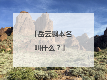 岳云鹏本名叫什么?