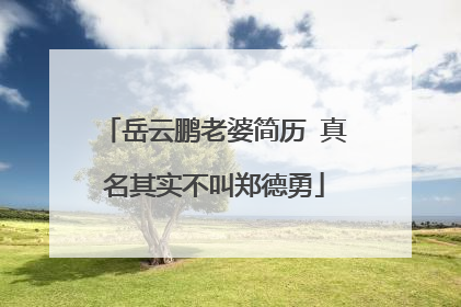 岳云鹏老婆简历 真名其实不叫郑德勇