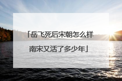 岳飞死后宋朝怎么样 南宋又活了多少年