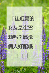 崔珉豪的女友是崔雪莉吗？感觉俩人好配哦！！