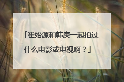 崔始源和韩庚一起拍过什么电影或电视啊?