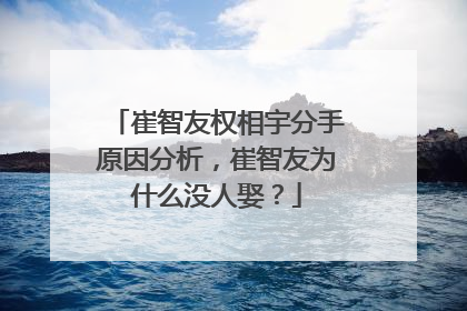 崔智友权相宇分手原因分析，崔智友为什么没人娶？