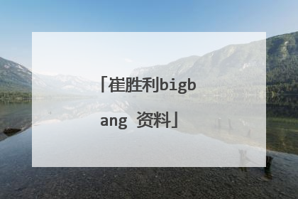 崔胜利bigbang 资料