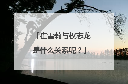 崔雪莉与权志龙是什么关系呢？