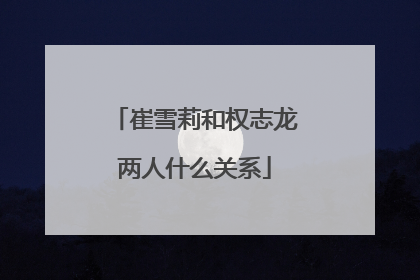 崔雪莉和权志龙两人什么关系