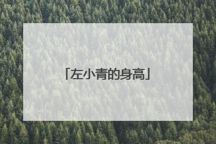 左小青的身高