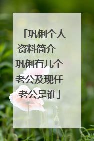 巩俐个人资料简介 巩俐有几个老公及现任老公是谁