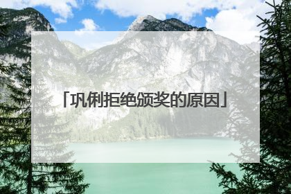 巩俐拒绝颁奖的原因