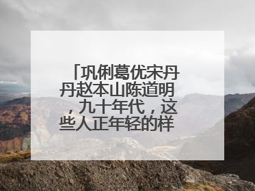 巩俐葛优宋丹丹赵本山陈道明，九十年代，这些人正年轻的样子你见过吗？