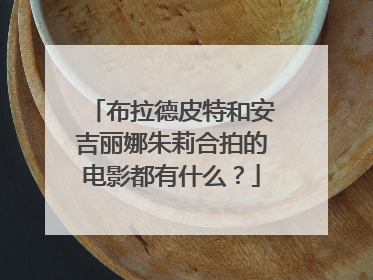 布拉德皮特和安吉丽娜朱莉合拍的电影都有什么?