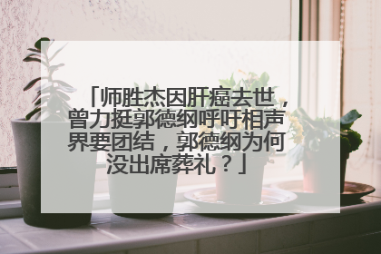 师胜杰因肝癌去世,曾力挺郭德纲呼吁相声界要团结,郭德纲为何没出席葬礼?