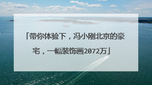 带你体验下，冯小刚北京的豪宅，一幅装饰画2072万