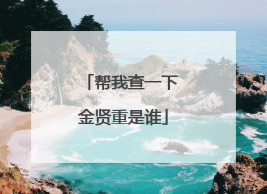 帮我查一下金贤重是谁