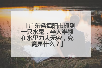 广东省揭阳市抓到一只水鬼,半人半猴在水里力大无穷,究竟是什么?