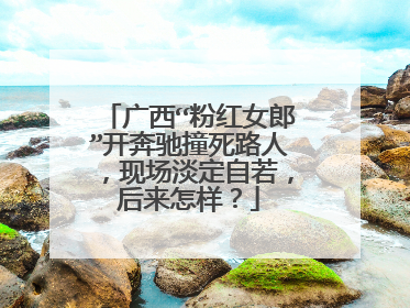 广西“粉红女郎”开奔驰撞死路人,现场淡定自若,后来怎样?