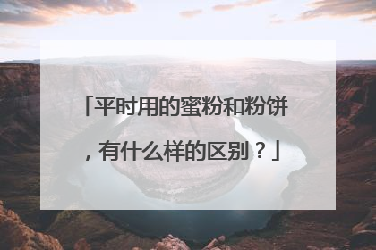 平时用的蜜粉和粉饼,有什么样的区别?