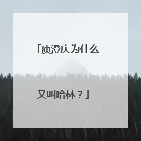 庾澄庆为什么又叫哈林？