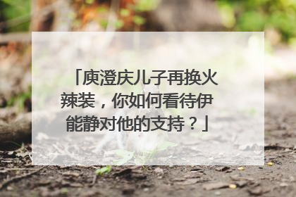 庾澄庆儿子再换火辣装，你如何看待伊能静对他的支持？