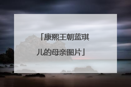 康熙王朝蓝琪儿的母亲图片