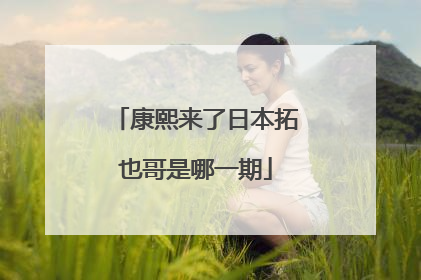 康熙来了日本拓也哥是哪一期