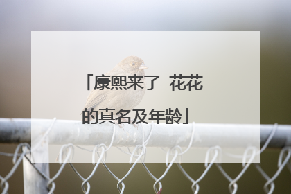 康熙来了 花花的真名及年龄