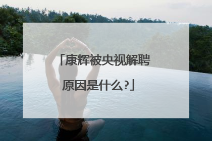 康辉被央视解聘原因是什么?