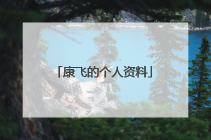 康飞的个人资料