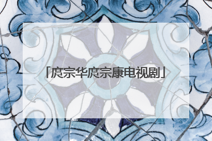 庹宗华庹宗康电视剧