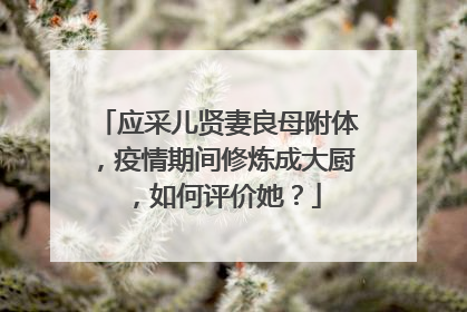 应采儿贤妻良母附体,疫情期间修炼成大厨,如何评价她?