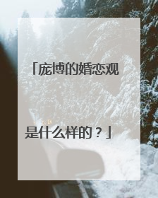 庞博的婚恋观是什么样的？