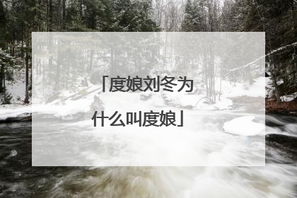 度娘刘冬为什么叫度娘