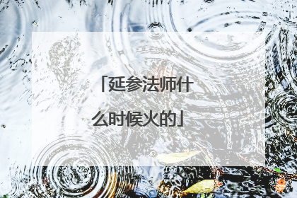 延参法师什么时候火的