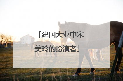 建国大业中宋美玲的扮演者