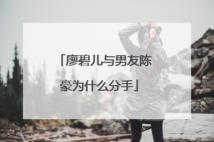 廖碧儿与男友陈豪为什么分手