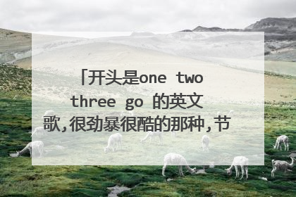 开头是one two three go 的英文歌,很劲暴很酷的那种,节奏感很强,谁有啊?