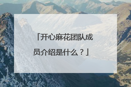 开心麻花团队成员介绍是什么？
